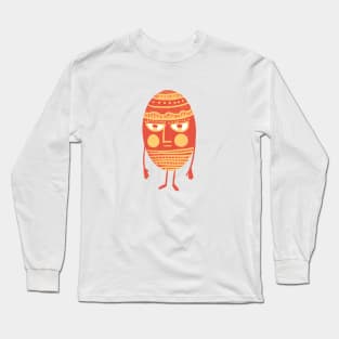 Egg man, the red and yellow decorated easter egg Long Sleeve T-Shirt